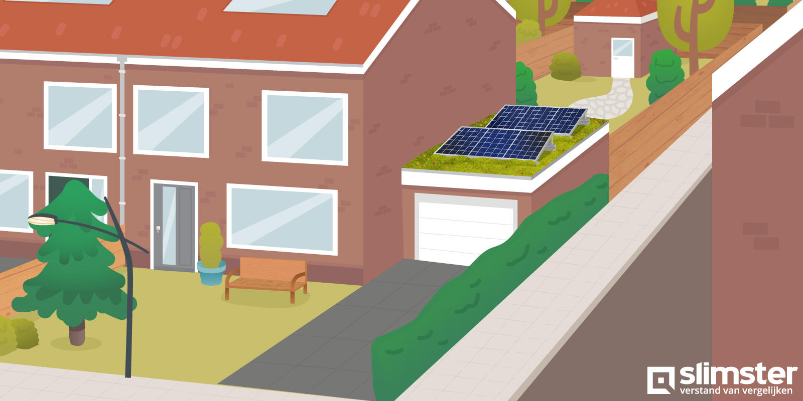 zonnepanelen groendak